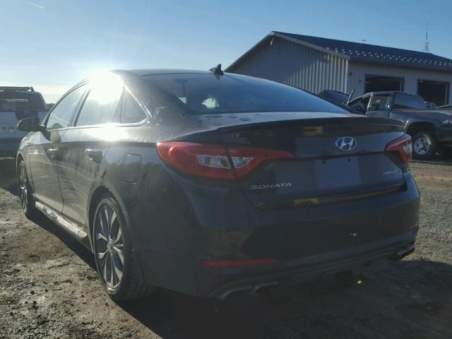 5NPE34AB3HH478867 - 2017 HYUNDAI SONATA SPO BLACK photo 3