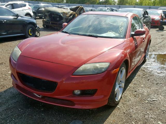 JM1FE173X40110867 - 2004 MAZDA RX8 RED photo 2