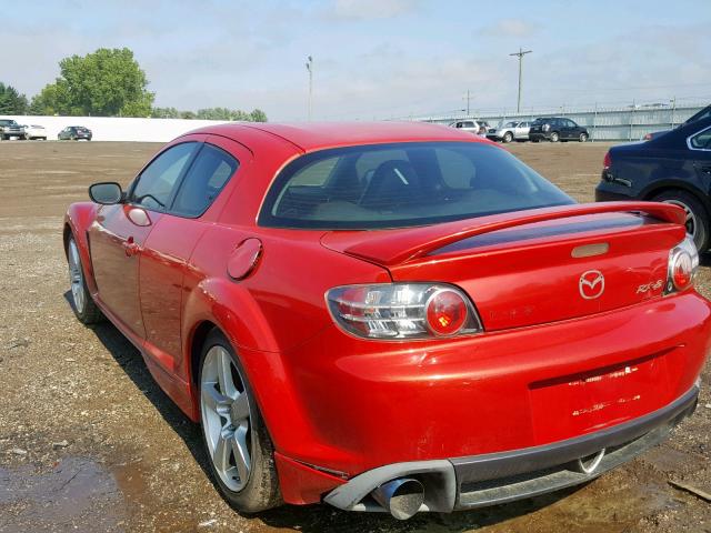 JM1FE173X40110867 - 2004 MAZDA RX8 RED photo 3