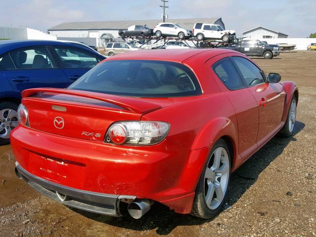 JM1FE173X40110867 - 2004 MAZDA RX8 RED photo 4