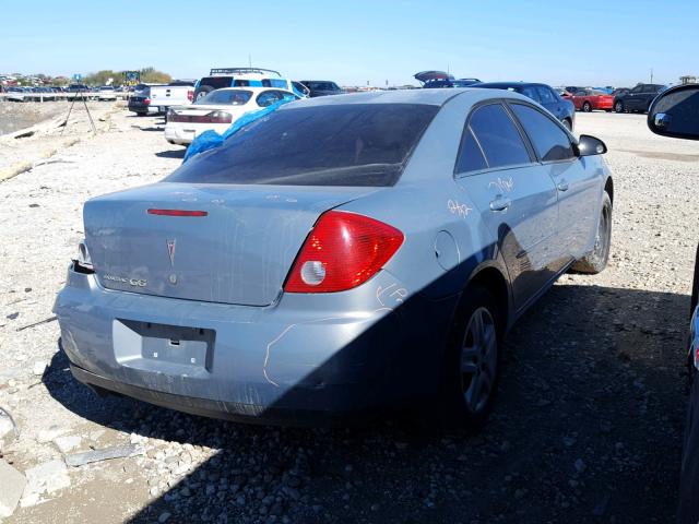 1G2ZF58B774190699 - 2007 PONTIAC G6 VALUE L BLUE photo 4