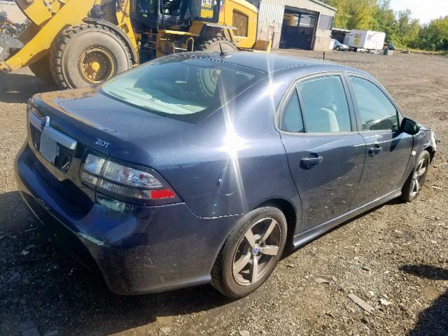 YS3FB49YX81013776 - 2008 SAAB 9-3 2.0T BLUE photo 4