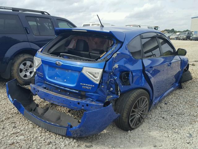 JF1GR7E65BG832959 - 2011 SUBARU IMPREZA WR BLUE photo 4