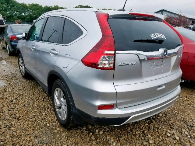 2HKRM4H74FH646013 - 2015 HONDA CR-V EXL SILVER photo 3