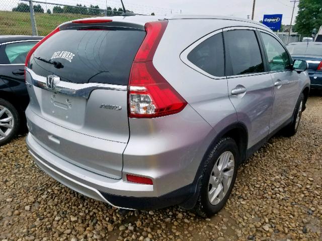 2HKRM4H74FH646013 - 2015 HONDA CR-V EXL SILVER photo 4