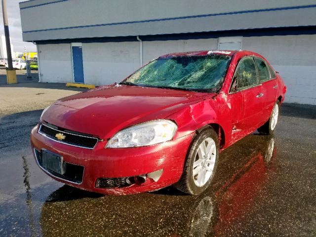 2G1WC5E30D1208898 - 2013 CHEVROLET IMPALA LTZ RED photo 2