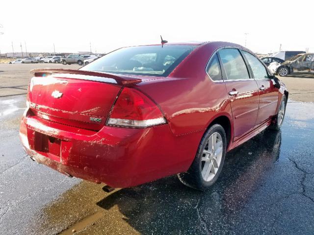 2G1WC5E30D1208898 - 2013 CHEVROLET IMPALA LTZ RED photo 4