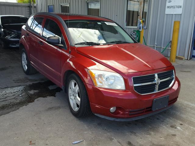 1B3HB48B77D532215 - 2007 DODGE CALIBER SX RED photo 1