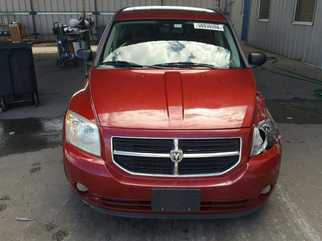 1B3HB48B77D532215 - 2007 DODGE CALIBER SX RED photo 10