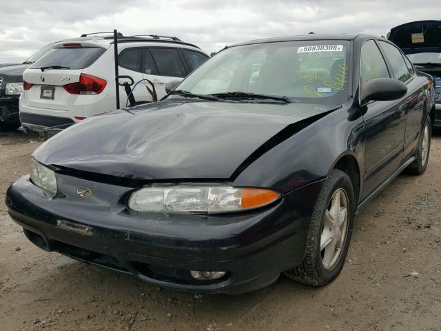 1G3NL52E33C155583 - 2003 OLDSMOBILE ALERO GL BLACK photo 2