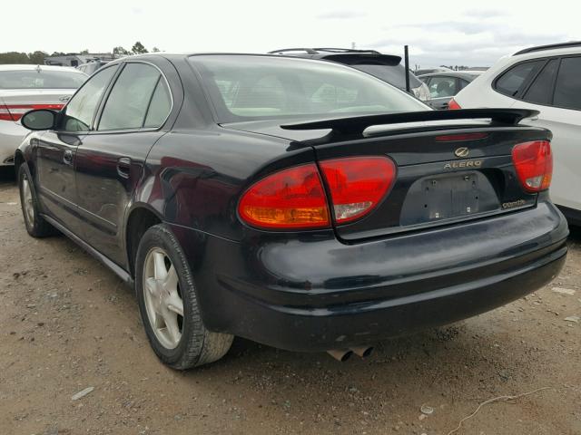 1G3NL52E33C155583 - 2003 OLDSMOBILE ALERO GL BLACK photo 3