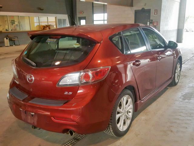 JM1BL1H52A1130752 - 2010 MAZDA 3 S BURGUNDY photo 4