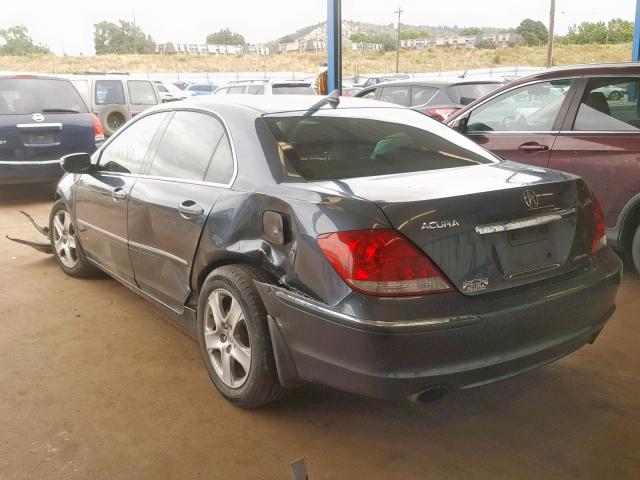 JH4KB16525C012697 - 2005 ACURA RL GRAY photo 3