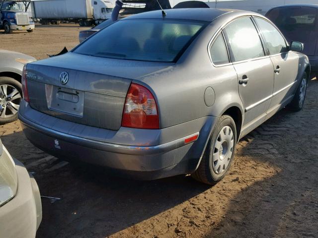 WVWPD63B72P227683 - 2002 VOLKSWAGEN PASSAT GLS GRAY photo 4