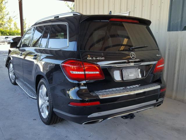 4JGDF6EE2HA827538 - 2017 MERCEDES-BENZ GLS 450 4M BLACK photo 3