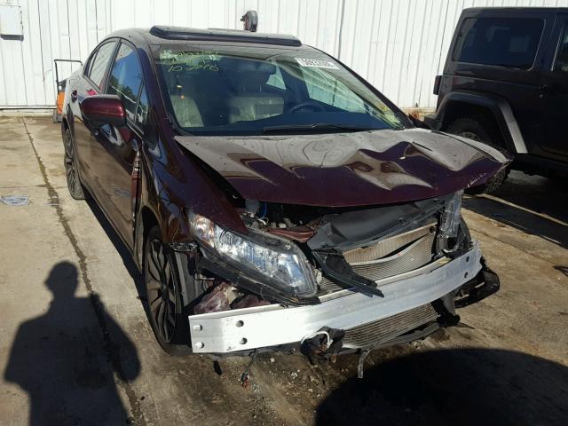 19XFB2F94FE218643 - 2015 HONDA CIVIC EXL BURGUNDY photo 1