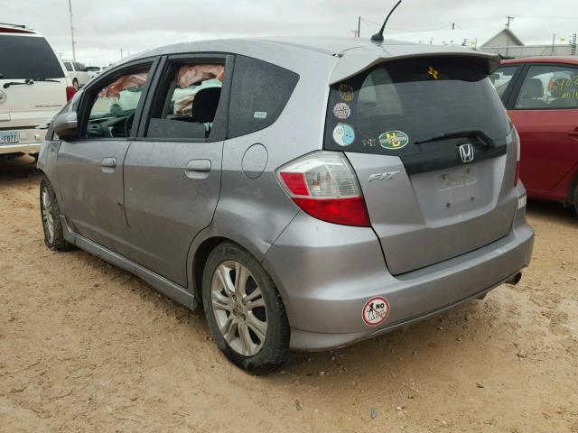 JHMGE88489S045709 - 2009 HONDA FIT SPORT SILVER photo 3