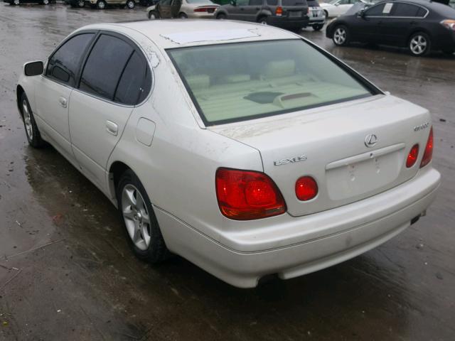 JT8BD69S630180916 - 2003 LEXUS GS 300 WHITE photo 3