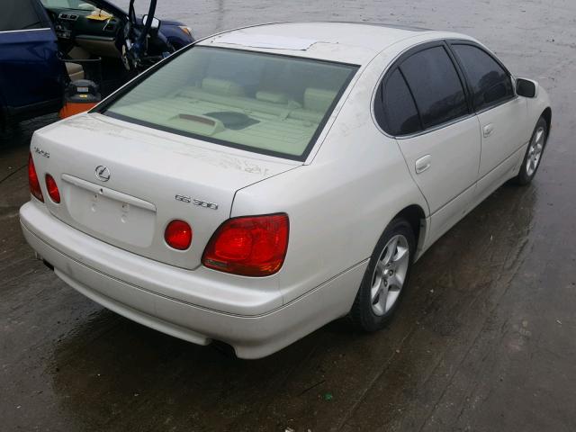 JT8BD69S630180916 - 2003 LEXUS GS 300 WHITE photo 4