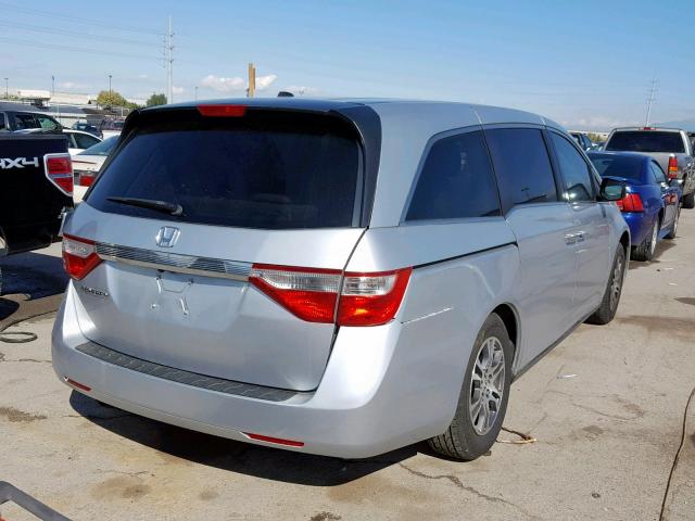 5FNRL5H68CB066662 - 2012 HONDA ODYSSEY EX SILVER photo 4