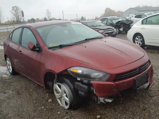 1C3CDFBB6FD374752 - 2015 DODGE DART SXT MAROON photo 1