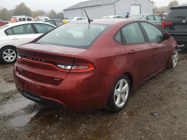 1C3CDFBB6FD374752 - 2015 DODGE DART SXT MAROON photo 4