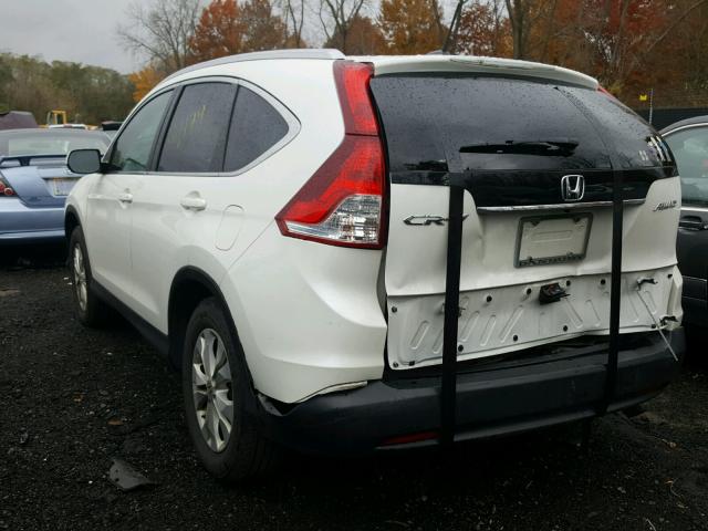 5J6RM4H76EL018314 - 2014 HONDA CR-V EXL WHITE photo 3