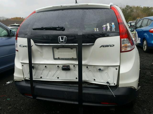 5J6RM4H76EL018314 - 2014 HONDA CR-V EXL WHITE photo 9