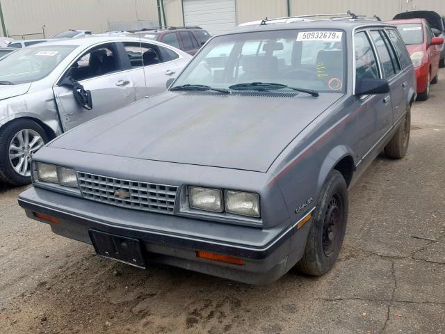 1G1JD35P4FJ182538 - 1985 CHEVROLET CAVALIER C GRAY photo 2