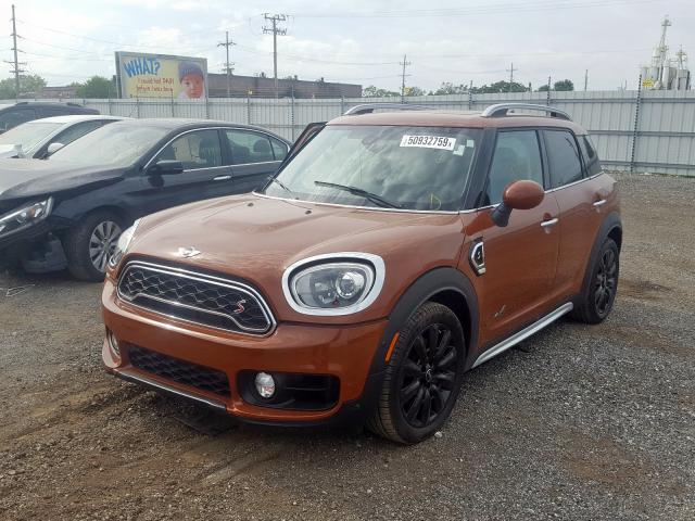 WMZYT5C33H3B66653 - 2017 MINI COOPER S C BROWN photo 2