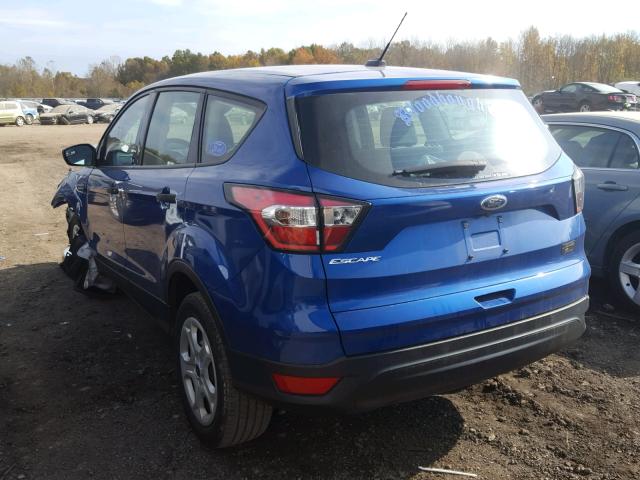 1FMCU0F7XHUC46527 - 2017 FORD ESCAPE S BLUE photo 3