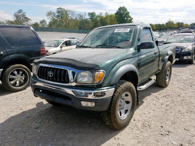 5TENM92NX2Z041231 - 2002 TOYOTA TACOMA PRE GREEN photo 2