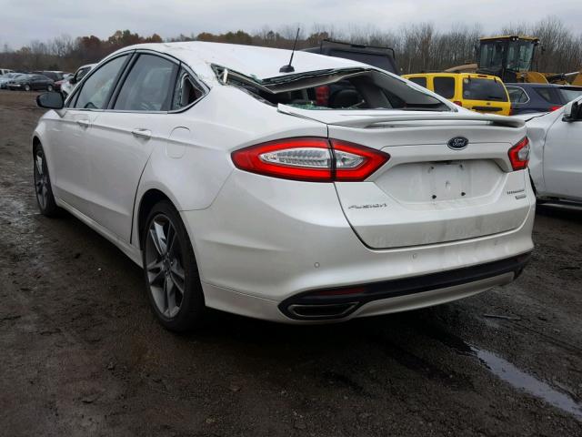 3FA6P0K90GR238612 - 2016 FORD FUSION TIT WHITE photo 3