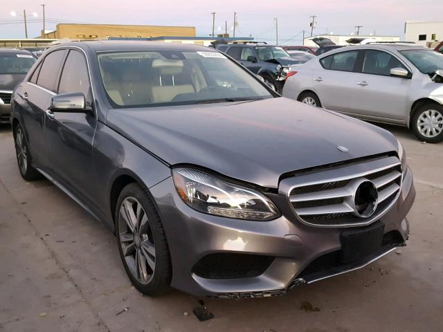 WDDHF5KB3GB262225 - 2016 MERCEDES-BENZ E 350 GRAY photo 1