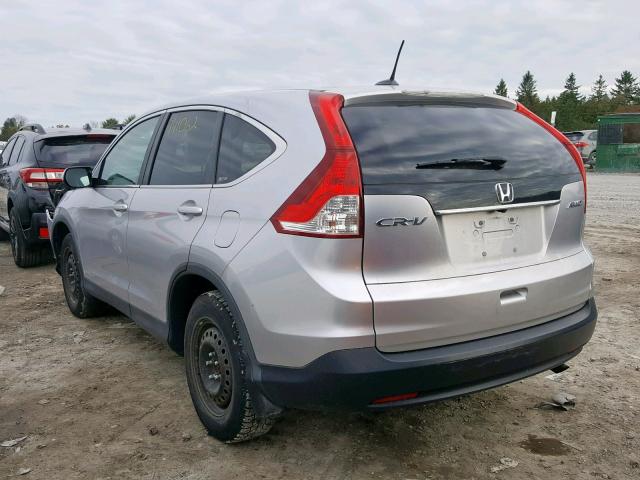 2HKRM4H73CH107698 - 2012 HONDA CR-V EXL SILVER photo 3