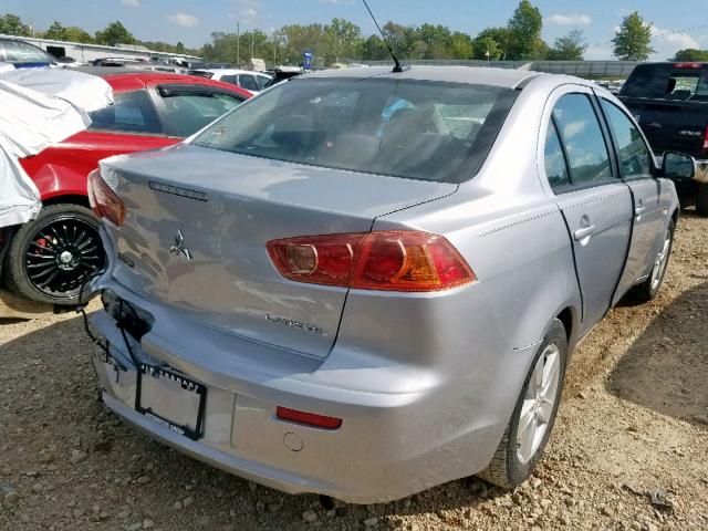 JA3AU26U58U013490 - 2008 MITSUBISHI LANCER ES WHITE photo 4