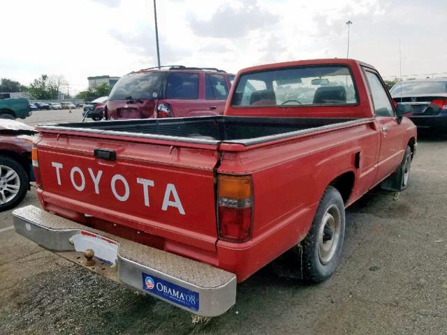 JT4RN50R8J5158918 - 1988 TOYOTA PICKUP 1/2 RED photo 4