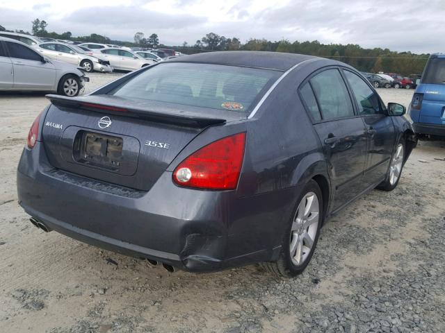 1N4BA41E07C856128 - 2007 NISSAN MAXIMA SE GRAY photo 4