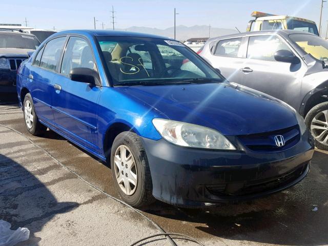 2HGES16484H593738 - 2004 HONDA CIVIC DX BLUE photo 1