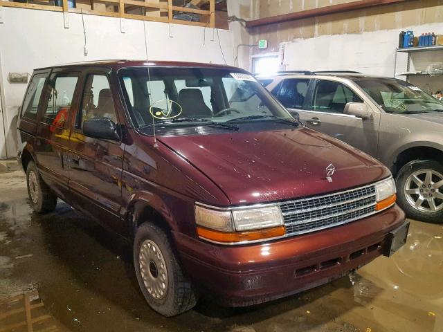 2P4FH25K2SR218955 - 1995 PLYMOUTH VOYAGER RED photo 1