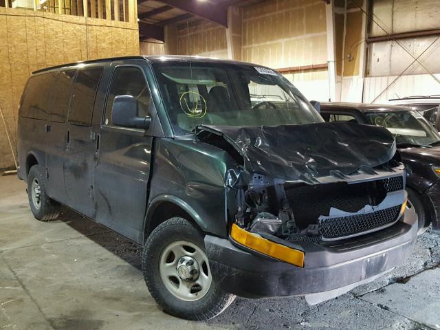 1GNFH154981213062 - 2008 CHEVROLET EXPRESS G1 GREEN photo 1