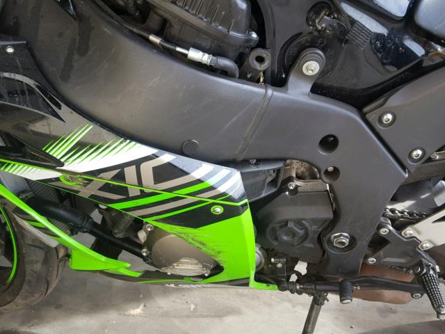 JKAZXCS19GA000135 - 2016 KAWASAKI ZX1000 S GREEN photo 9