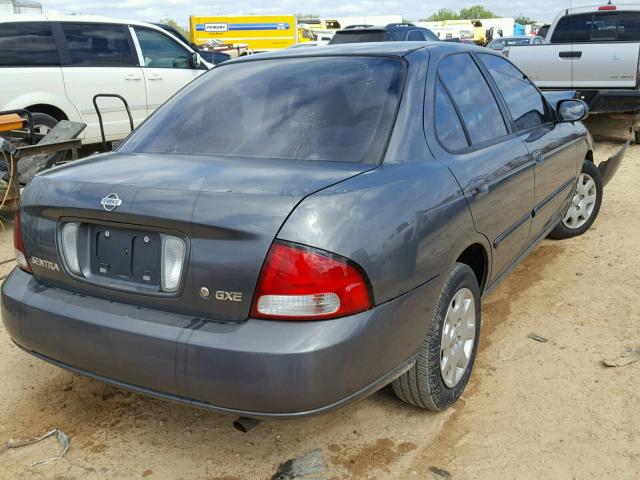 3N1CB51D5YL339537 - 2000 NISSAN SENTRA BAS GRAY photo 4