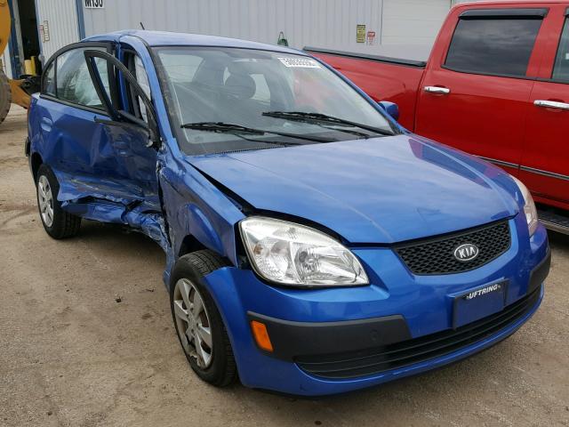 KNADE223196533343 - 2009 KIA RIO BASE BLUE photo 1