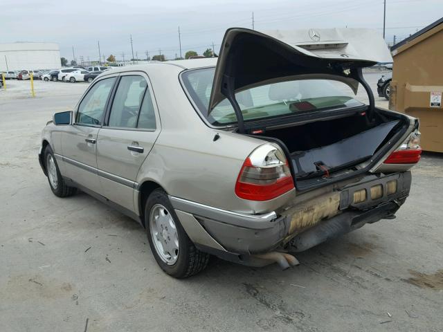 WDBHA28E2TF416434 - 1996 MERCEDES-BENZ C 280 BEIGE photo 3