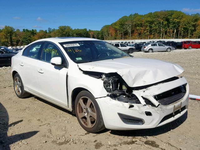 YV1612FH4D2174013 - 2013 VOLVO S60 T5 WHITE photo 1