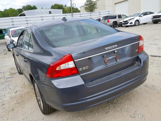 YV1AS982071038688 - 2007 VOLVO S80 3.2 GRAY photo 3