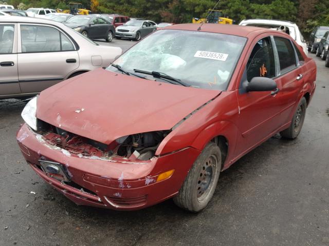 1FAFP34N17W102286 - 2007 FORD FOCUS ZX4 BURGUNDY photo 2