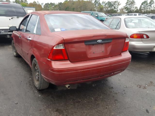 1FAFP34N17W102286 - 2007 FORD FOCUS ZX4 BURGUNDY photo 3