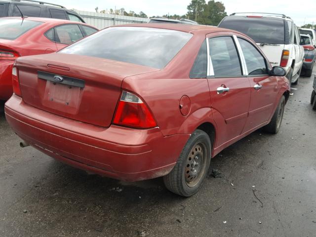 1FAFP34N17W102286 - 2007 FORD FOCUS ZX4 BURGUNDY photo 4